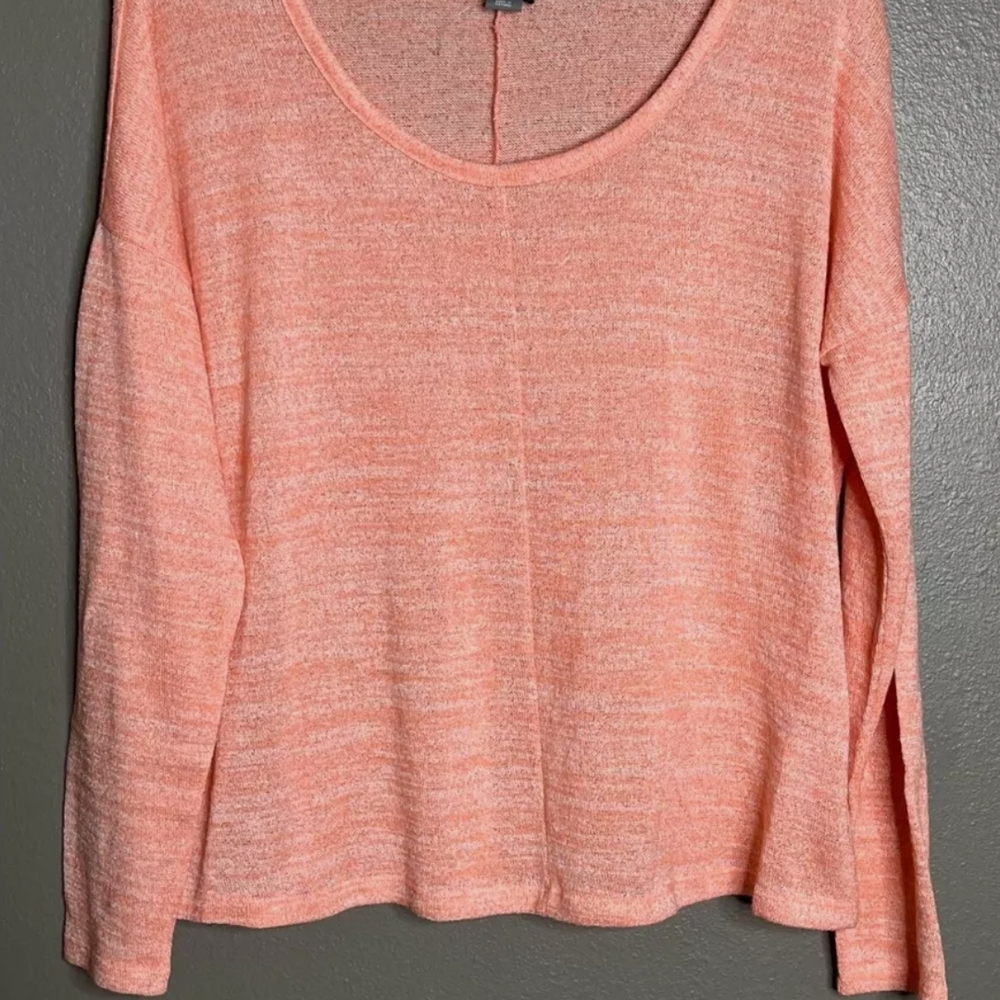 Peach Long Sleeve Knit Top
